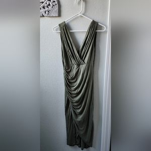 Army green lulu's dress